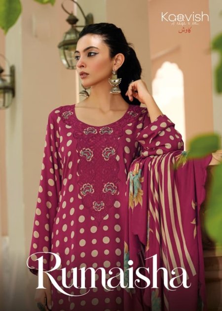 Rumaisha By Kaavish Viscose Pashmina Dress Material